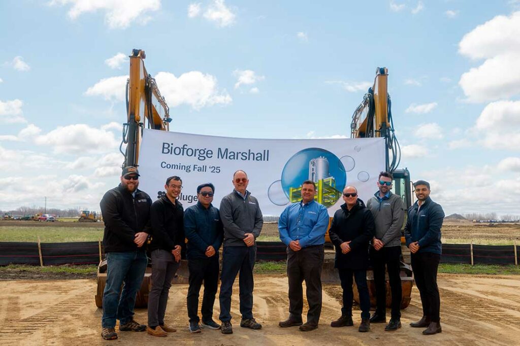 Members of Kurita America and Solugen teams at the groundbreaking event for Solugen's Bioforge Marshall in Marshall, MN, where innovative products supporting this collaboration will be produced. (Photo: Business Wire)