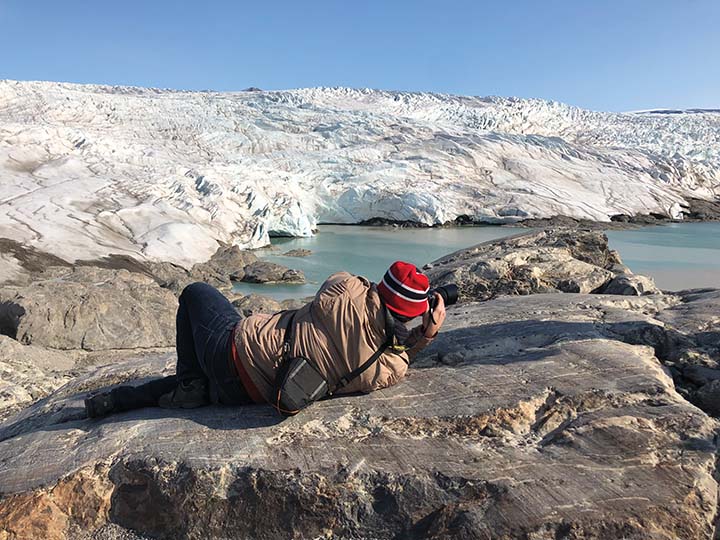 Scenery of the glaciers in Billefjorden.