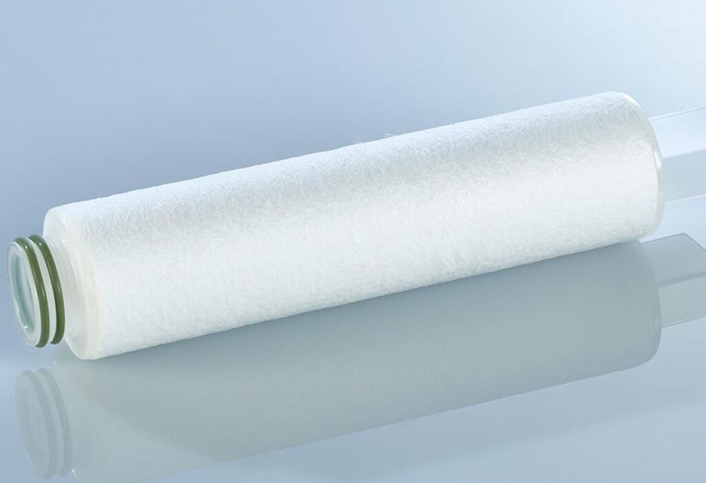 Meltblown polyester media have higher chemical resistance. Photo courtesy of Eaton