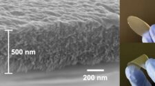 By integrating cellulose into the silk-based fibrils that could be formed into a thin membrane, and then tuning the electrical charge of the cellulose, the researchers produced a material that was highly effective at removing contaminants in lab tests. Pictured is an example of the filter. Photo courtesy of Courtesy of the researchers.