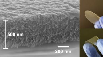 By integrating cellulose into the silk-based fibrils that could be formed into a thin membrane, and then tuning the electrical charge of the cellulose, the researchers produced a material that was highly effective at removing contaminants in lab tests. Pictured is an example of the filter. Photo courtesy of Courtesy of the researchers.